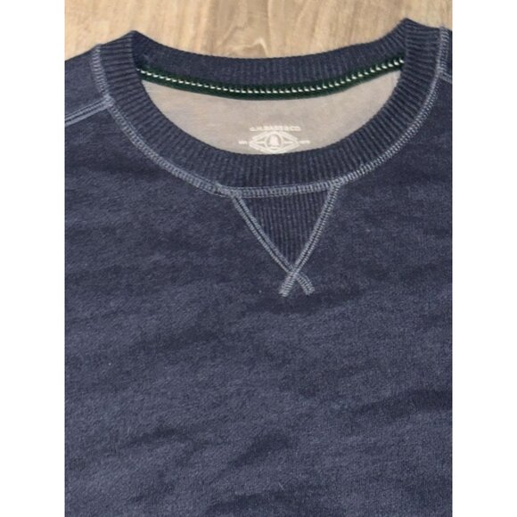 G.H. Bass & Co. Mens Navy Crewneck Sweatshirt XL Cotton/Polyester Blend - Picture 2 of 5